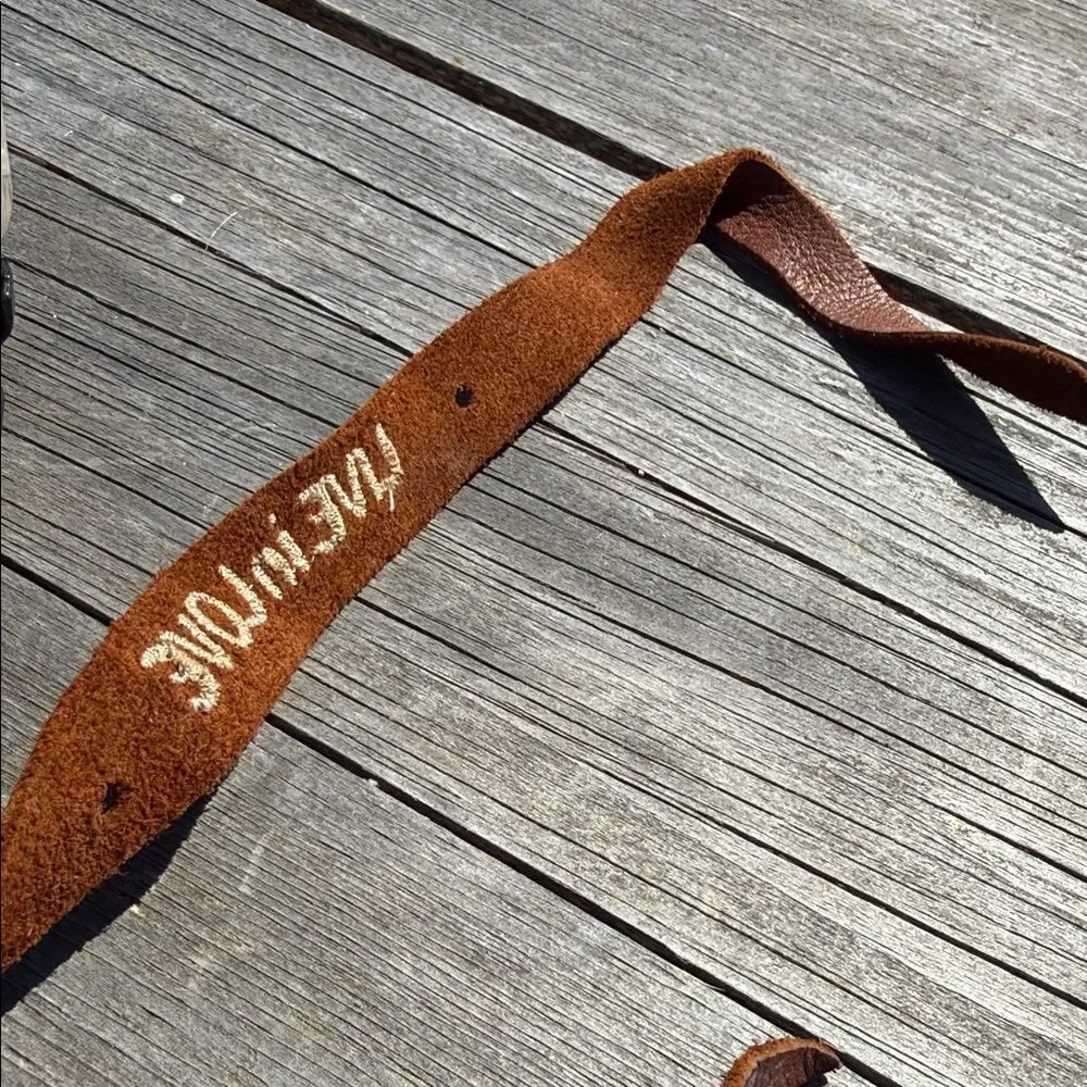 Brown Leather Bracelet with 'Live in Love' Inscription BRAND NEW