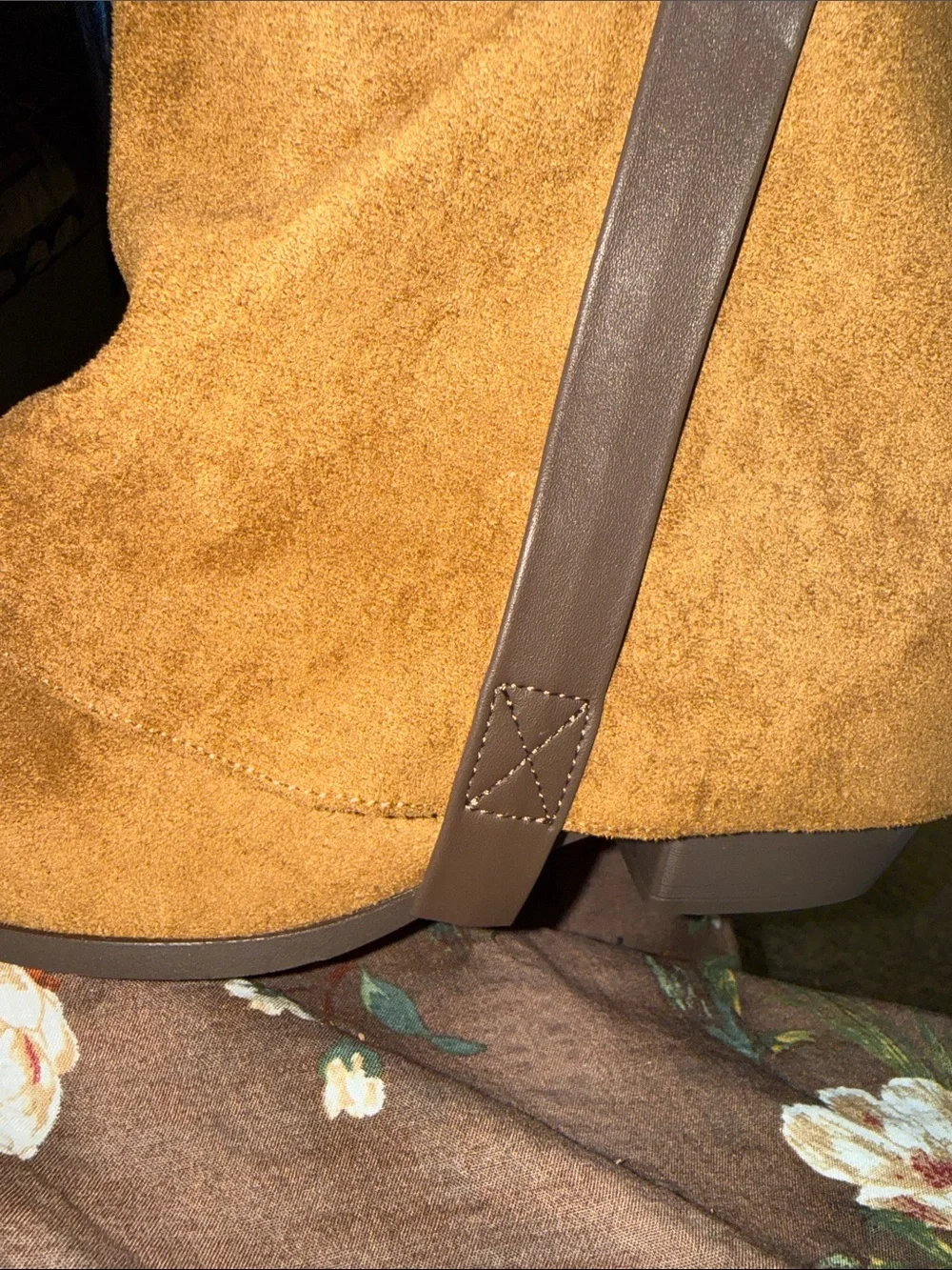 Women's Tall Suede Slouch Boots in Brown