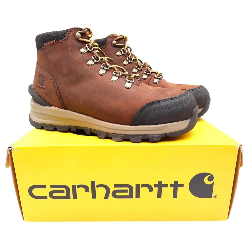 Carhartt Gilmore Waterproof Alloy Toe Work Hiker Mens 9M Brown Leather FH5550-M