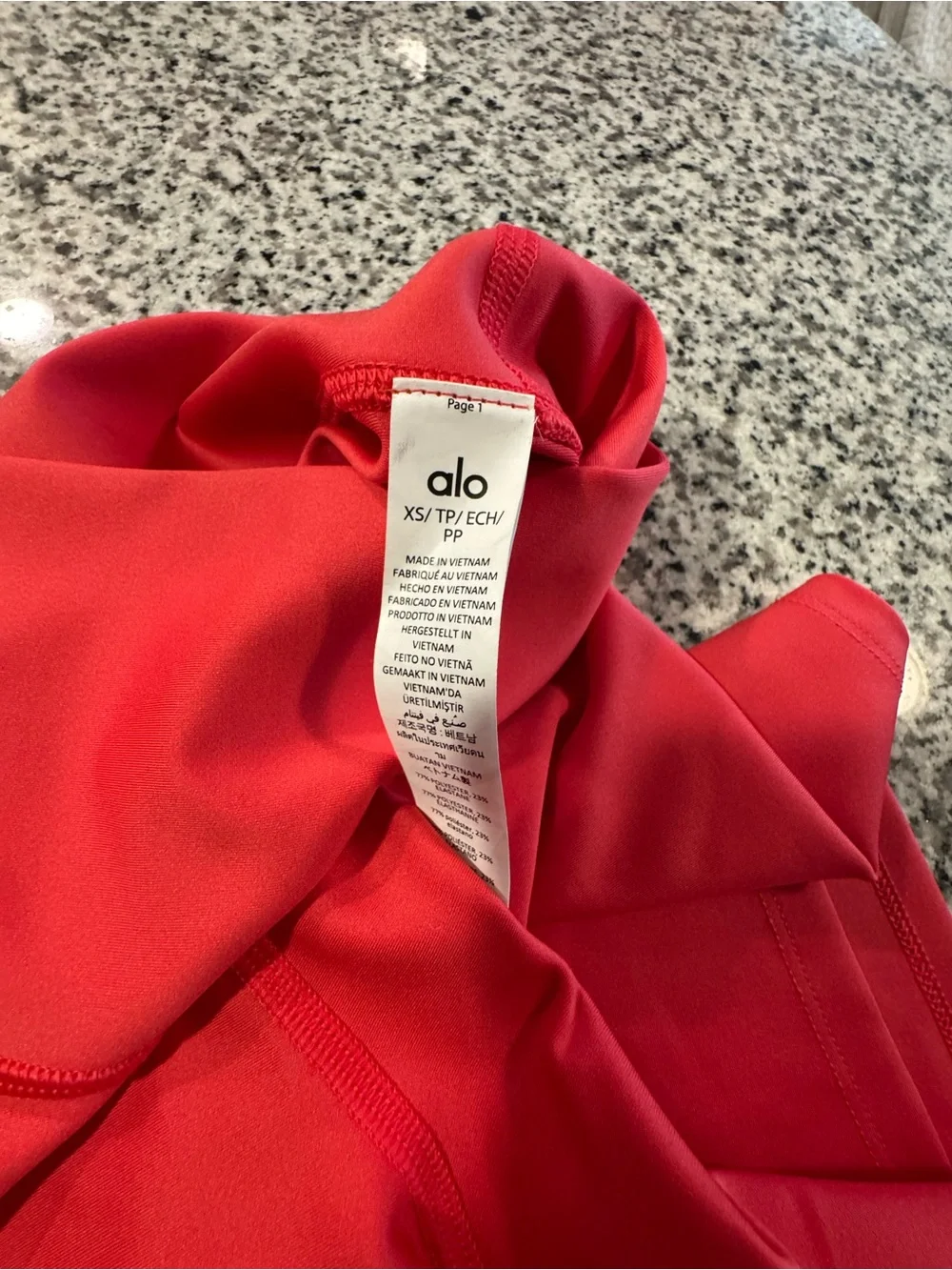 ALO Yoga High-Waist Candy Red Energy Short