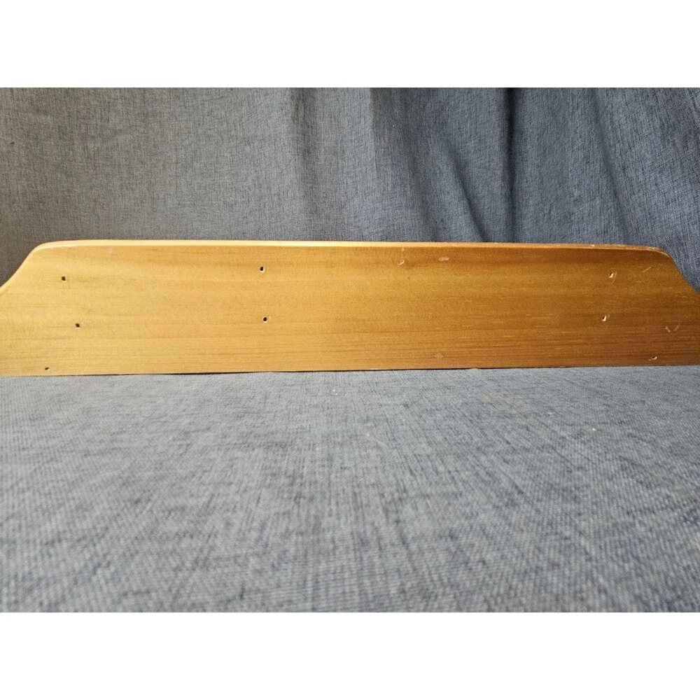 Vtg Wood Wall Shelf Curio Shadow Box Heart Dividers Display Country Cottage Core