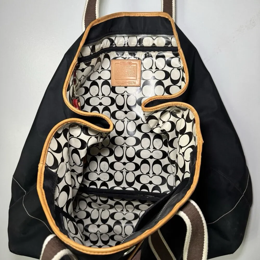 Coach black nylon