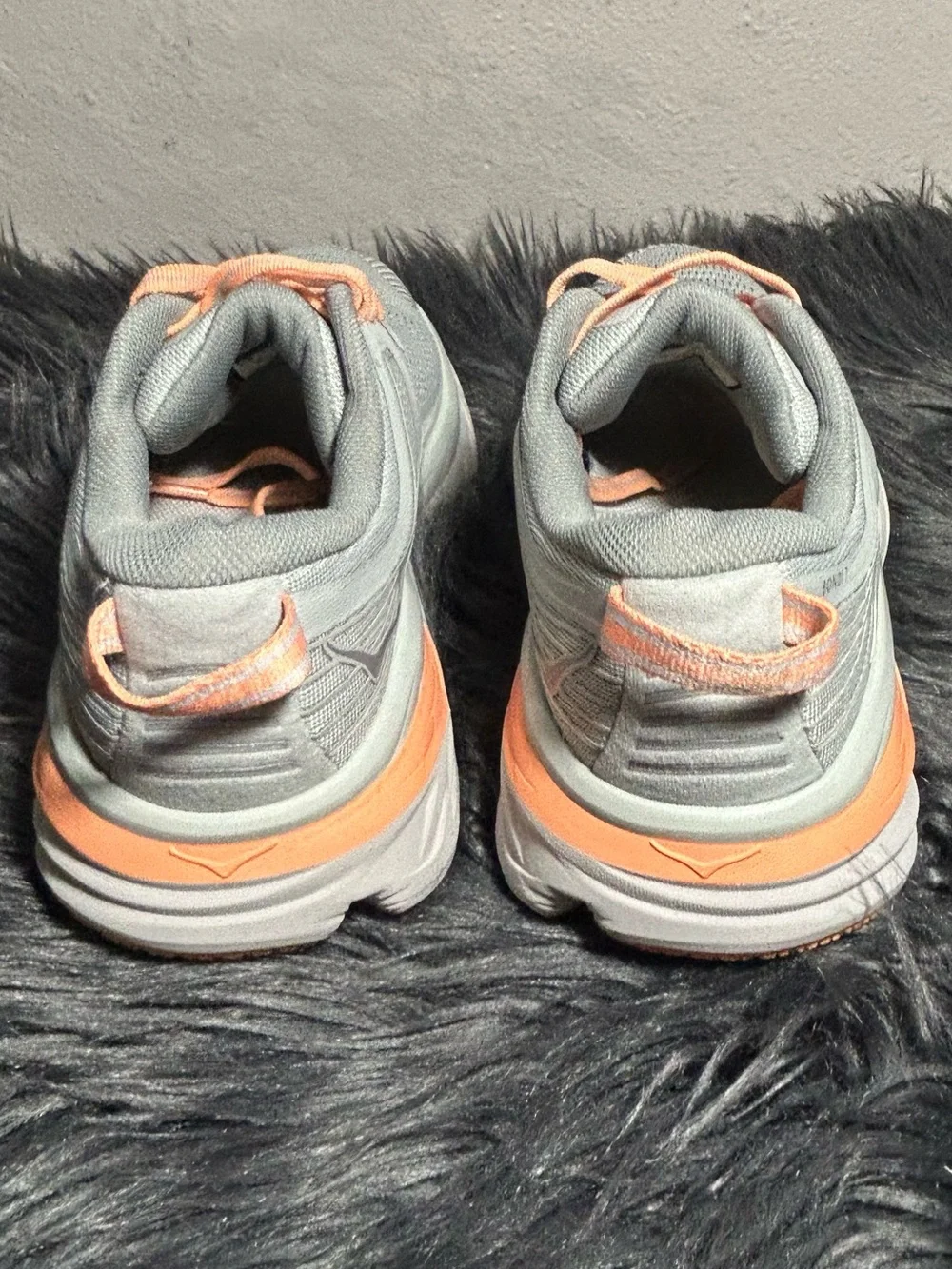 Hoka One One Bondi 7 Running Gray Harbor Mist Comfort Sneakers Size 5.5