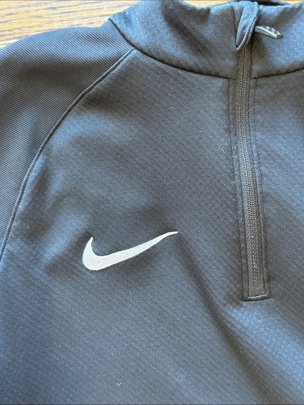 Nike Black & Gray Boy’s Youth Large Half-Zip Performance Jacket