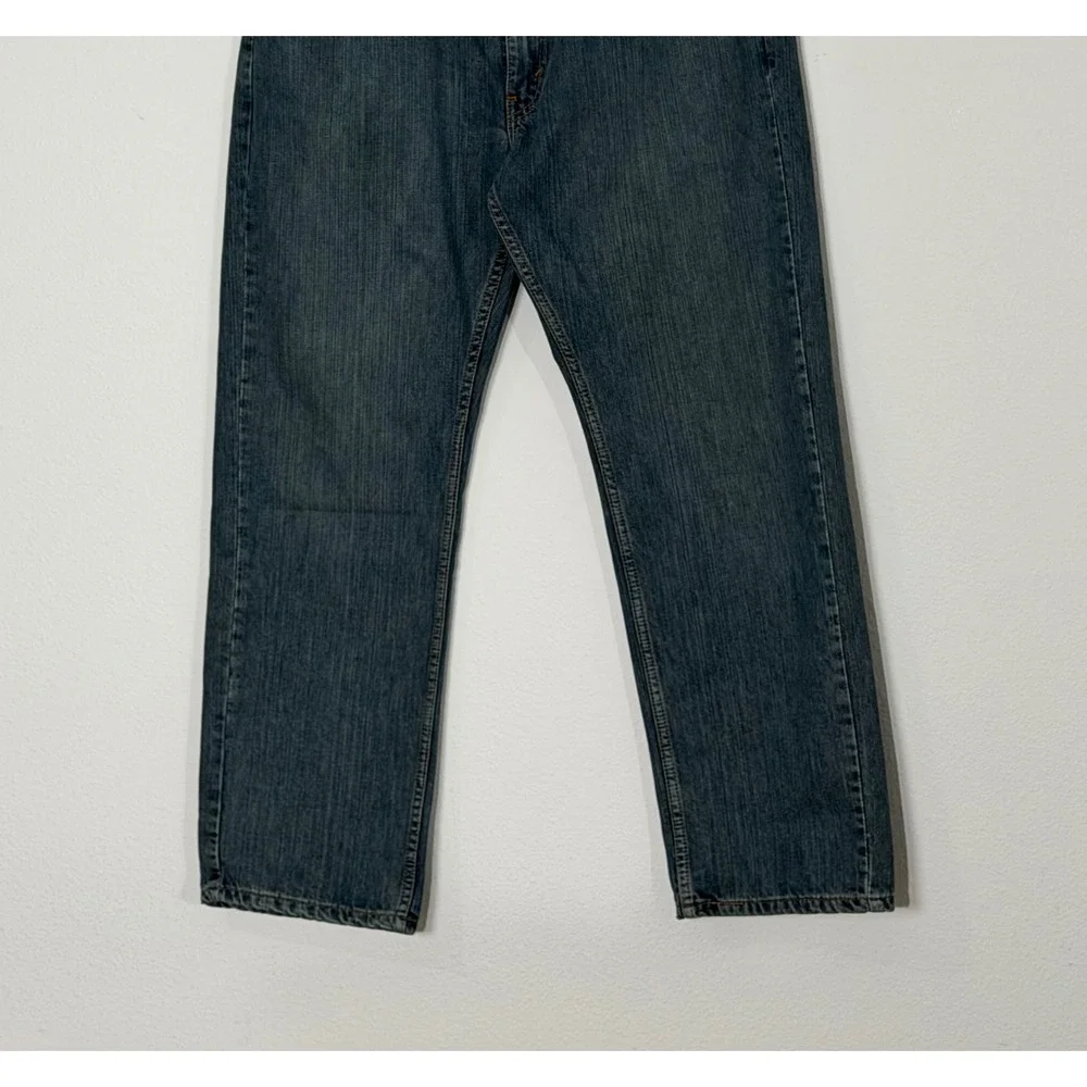 Levis 559 Relaxed Straight Jeans Mens 38x30 Blue Medium Wash WaterLess Denim