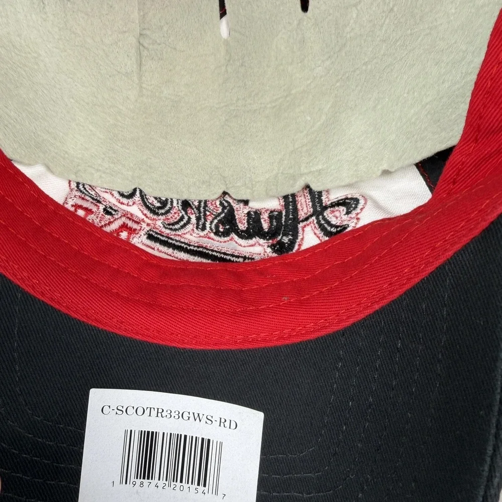 Nebraska Cornhuskers Hat Cap Strap Back Kids‎ Red White Black 47 Clean Up NWOT