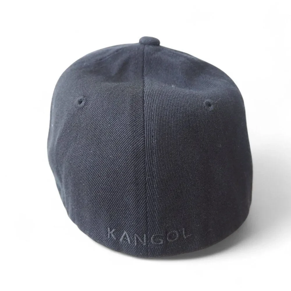 KANGOL Vintage‎ Wool Flex Fit Baseball Fitted Hat 9513BC Black / Grey OS