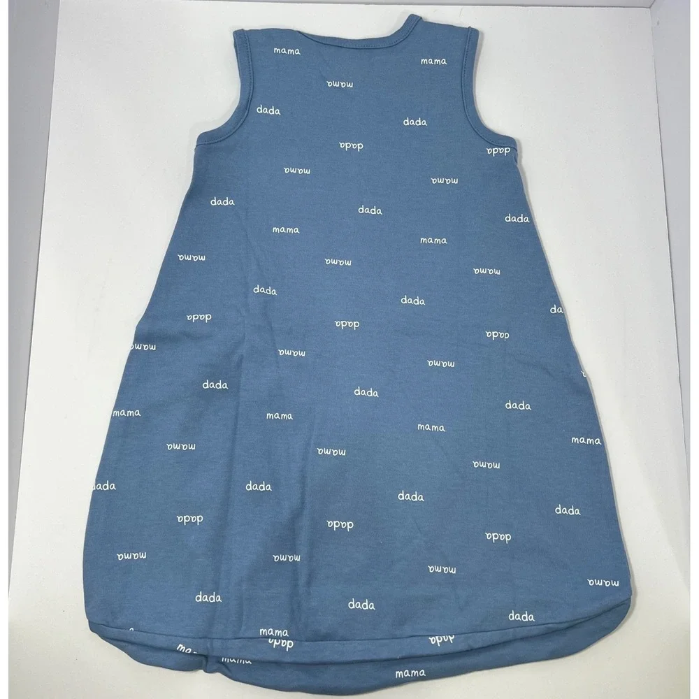 Carter's Blue Sleep Sack Baby 0-3m Mama Dada Sleeveless Wearable Blanket Cozy