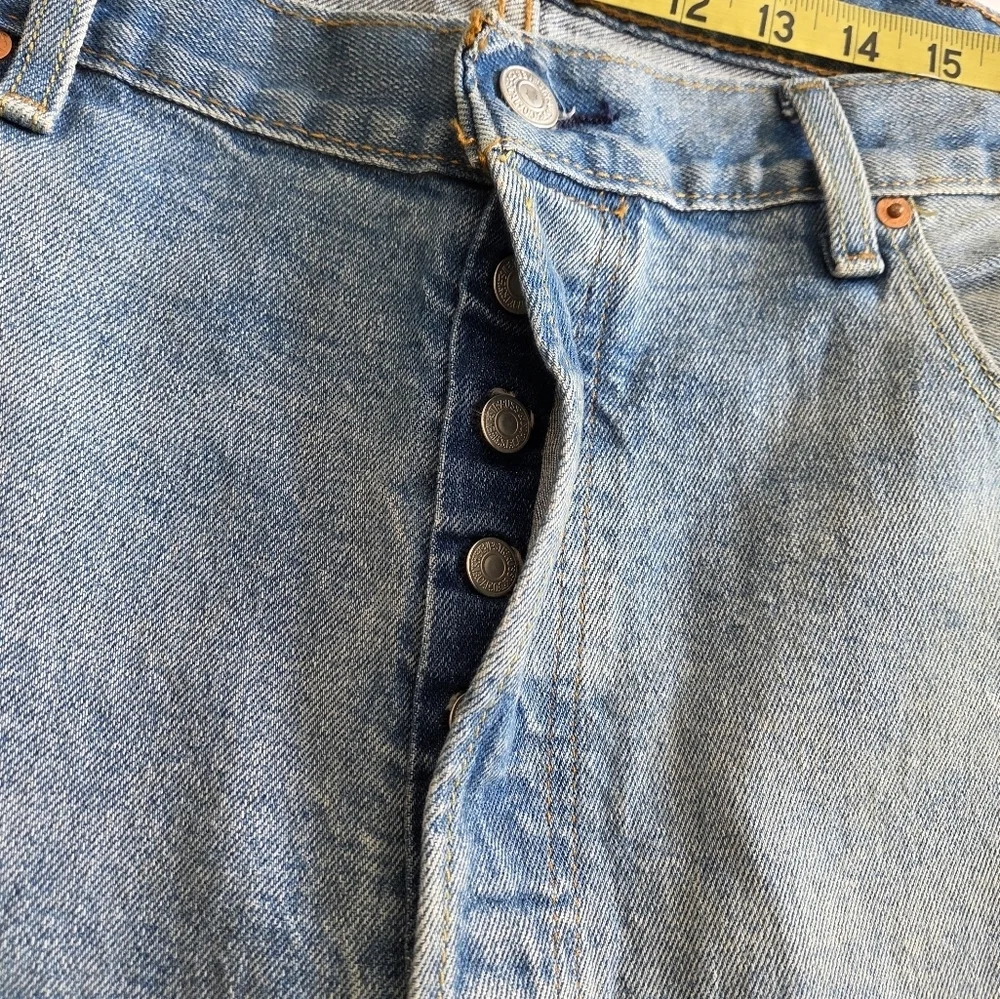 Levi's 501 40x30 Blue Distressed Jeans