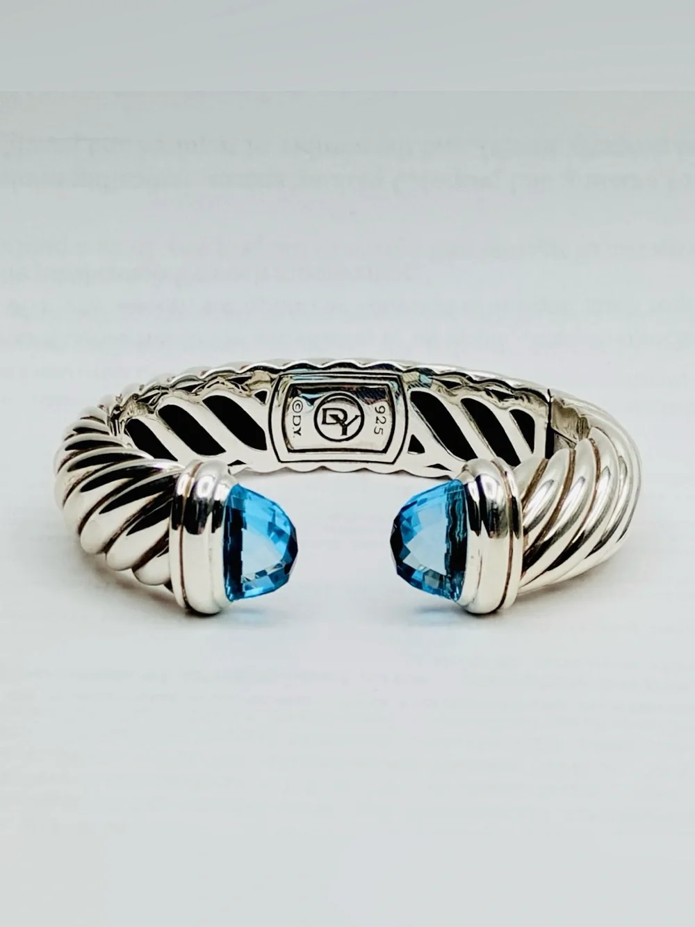 David Yurman pre topaz hinged