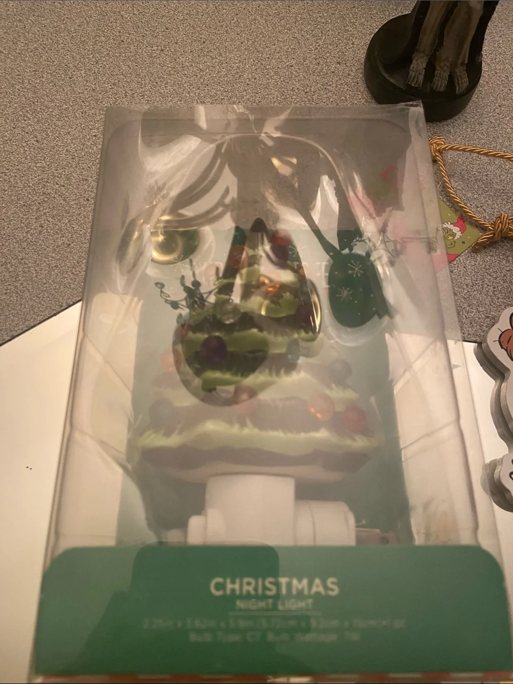Christmas Night Light Tree Plug-In - Green