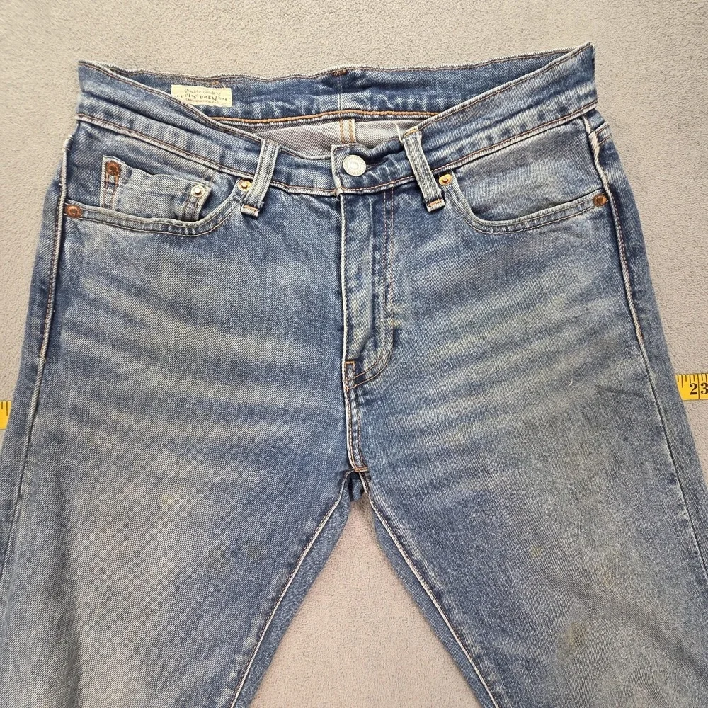 Levis Selvedge Jeans‎ Mens Blue 511 Slim Straight Whiskers Honeycomb Fits 27x30