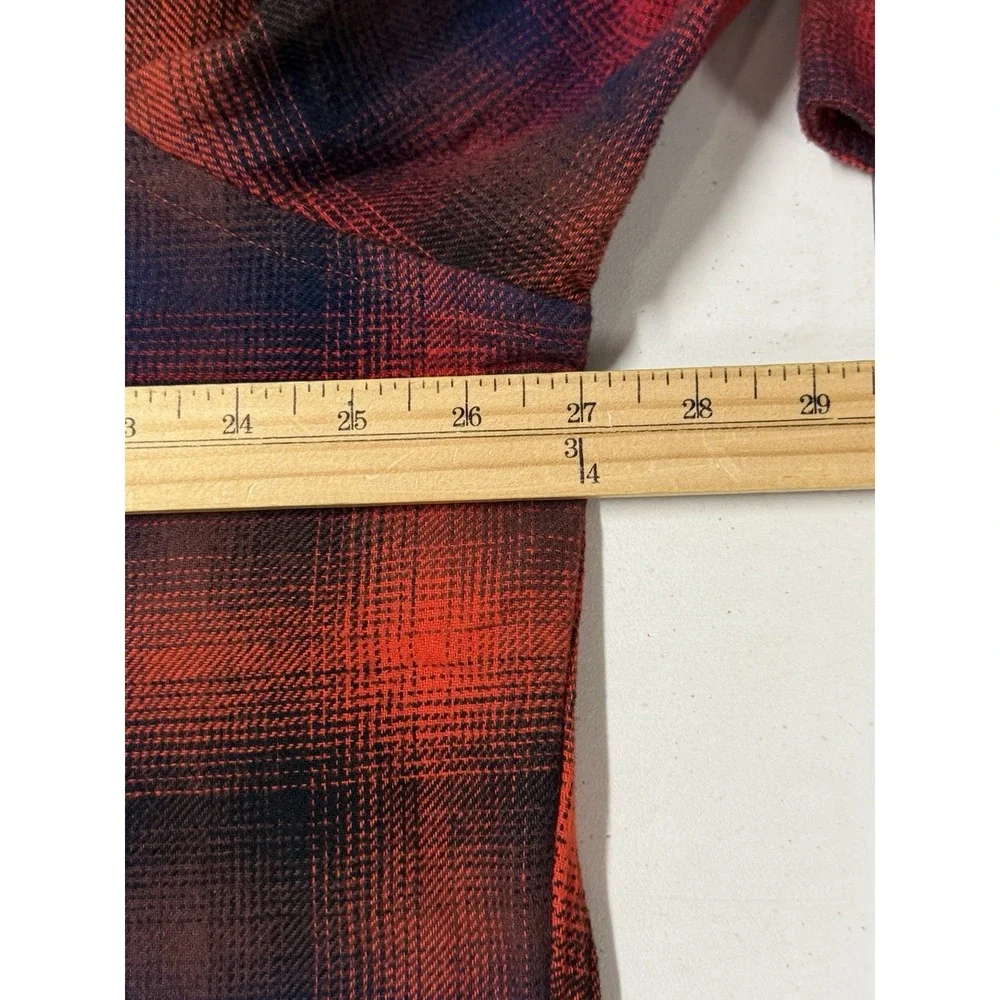 Levi's Relaxed Jackson Worker Flannel Shirt Men's XL Shadow Plaid Long Sleeve