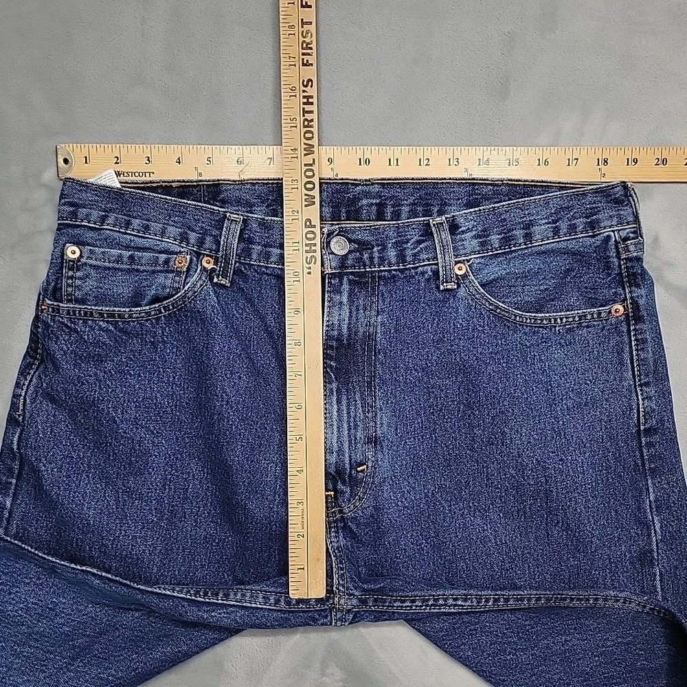 Levi's Jeans Men 38x30 Blue‎ 505 Regular Fit Straight Leg Workwear Casual