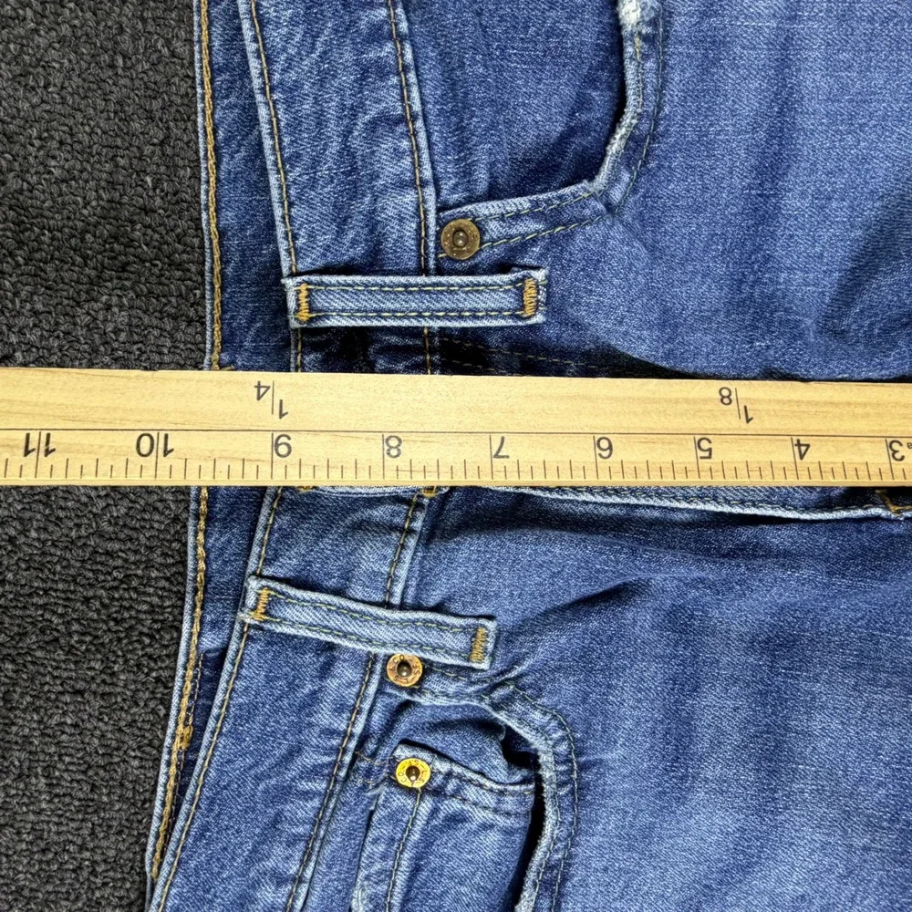 Levi's Jeans Mens 28x30 (fits 28x18) 514 Straight Fit Blue Denim EUC