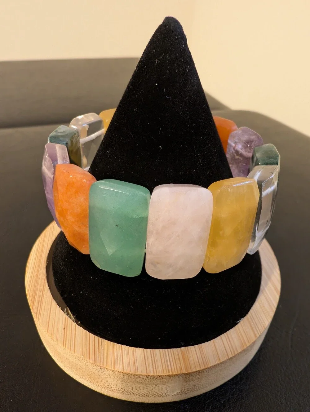 Multicolor Semi-Precious Stone Stretch Bracelet - Women Jewelry Bracelets