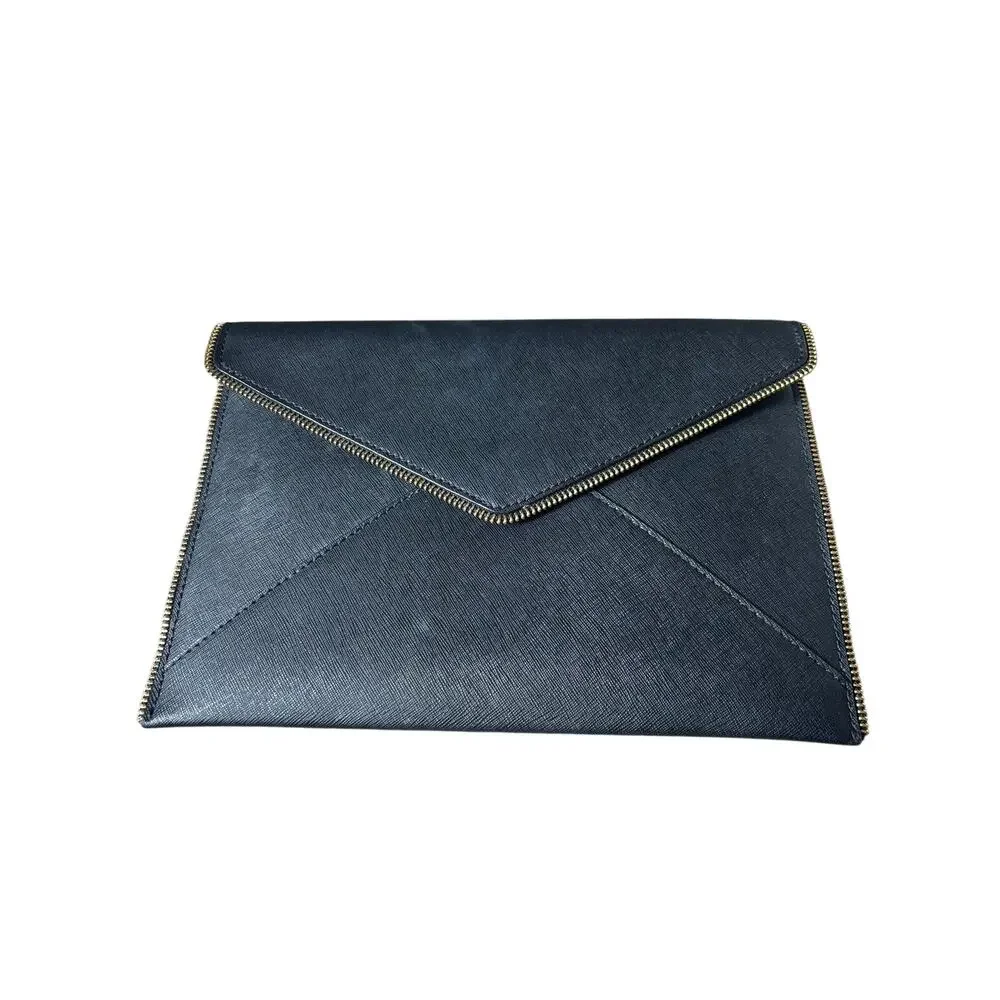 Rebecca Minkoff Black Zipper Clutch 11