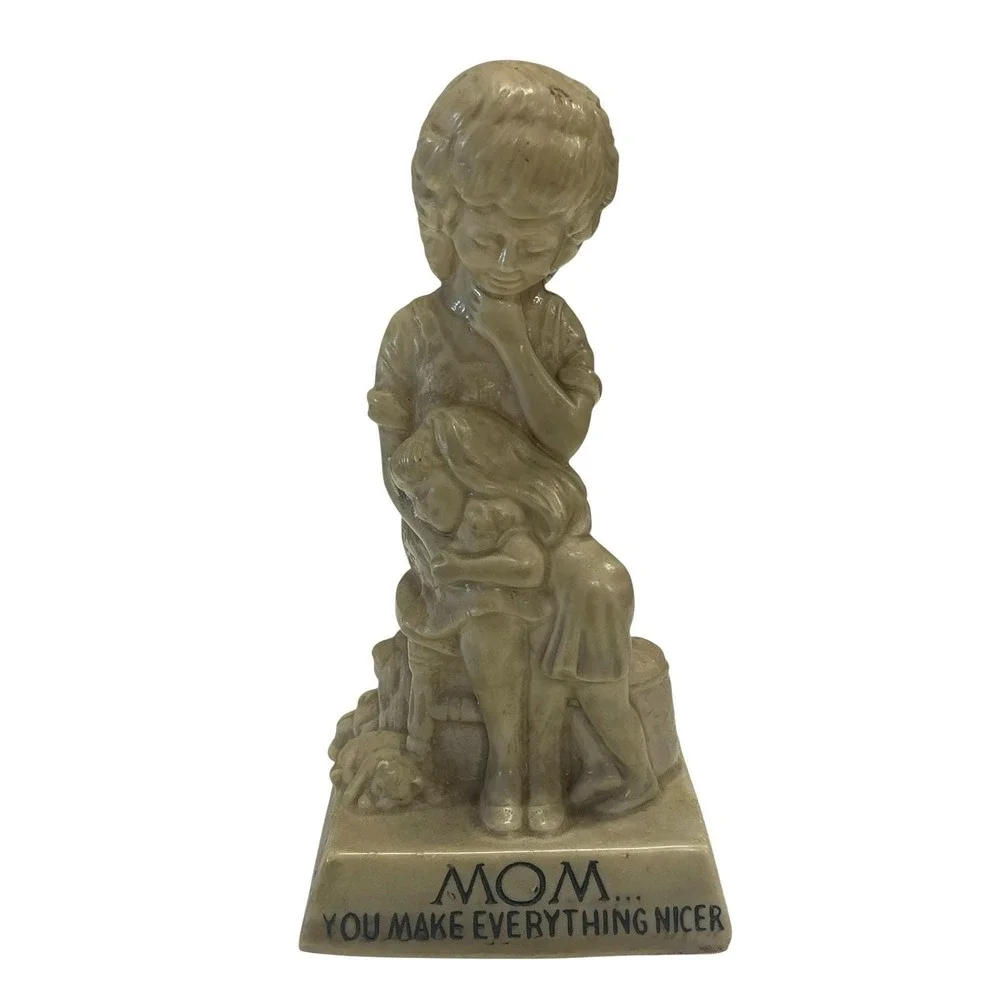 Vintage R.W. Berries‎ Mom Figurine 1841 You Make Everything Nicer Made In USA