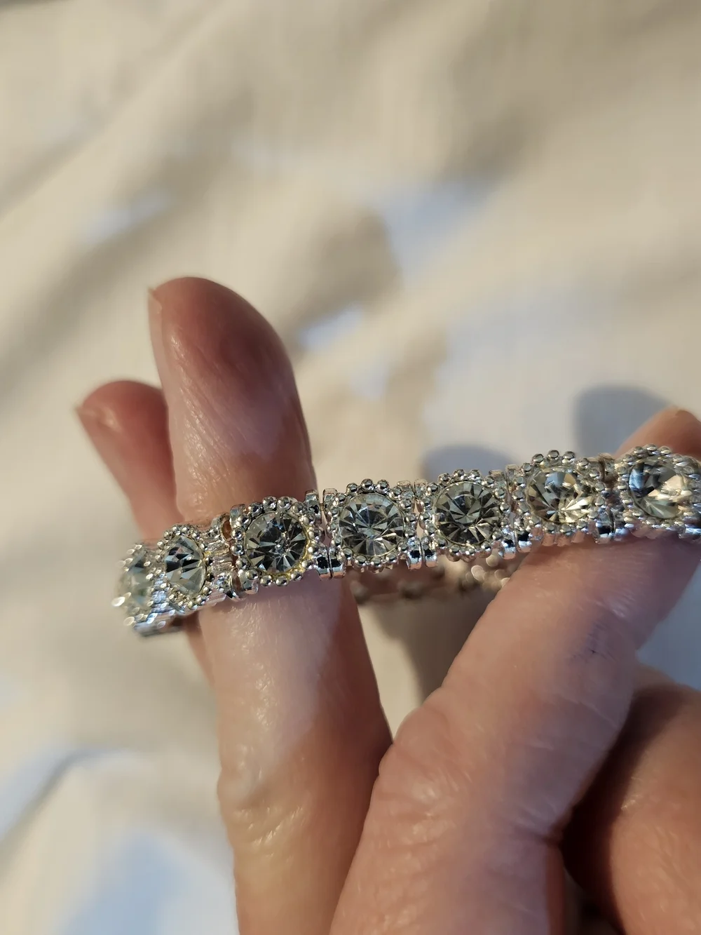 None shimmering silver