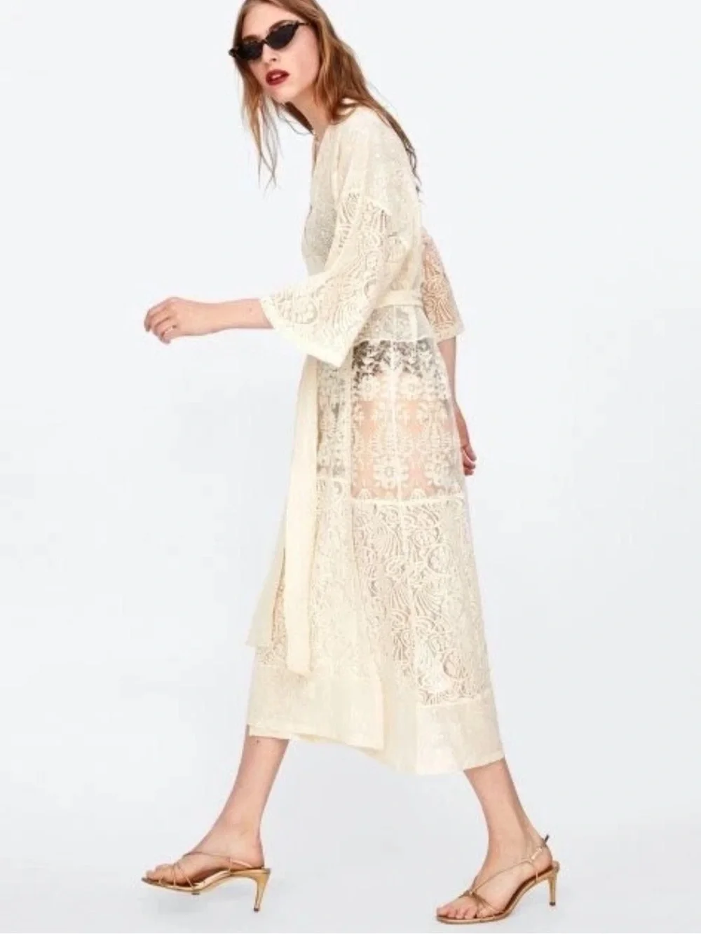 Zara lace kimono