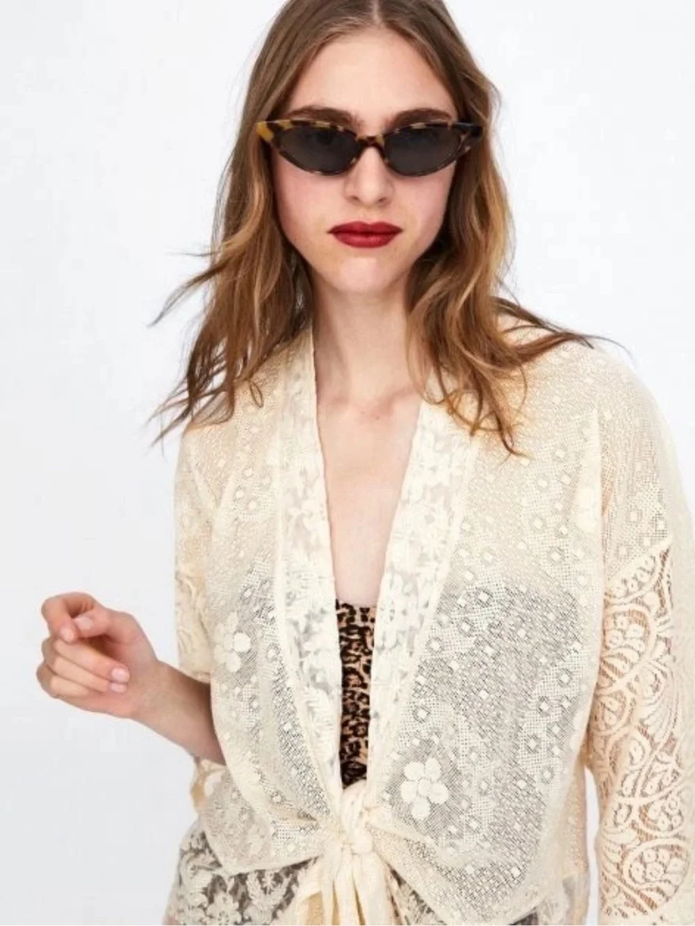 Zara lace kimono