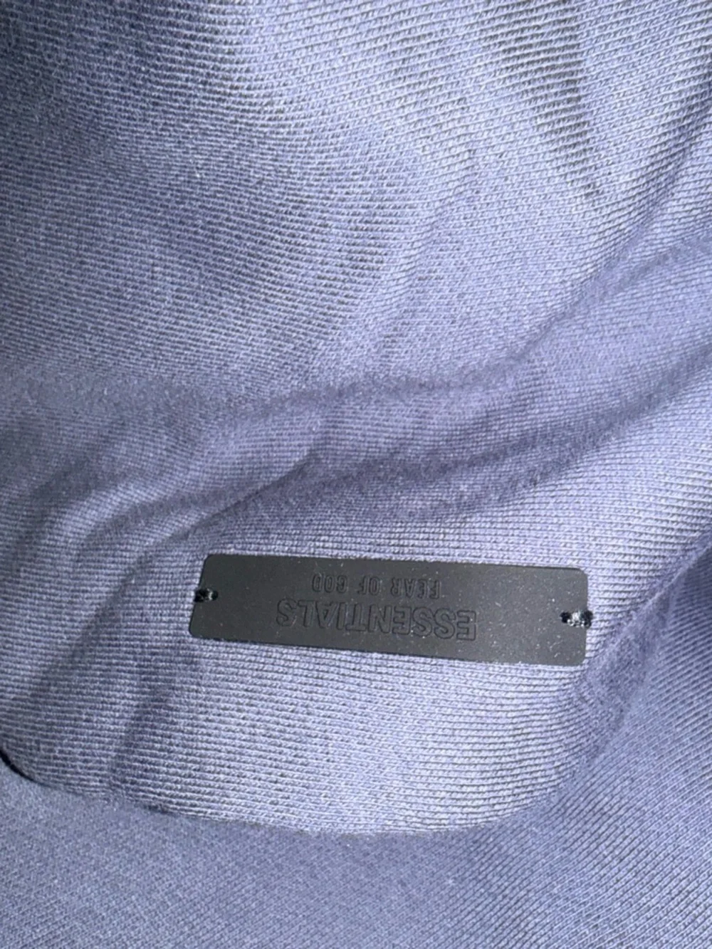 Fear of God Essentials Men's Marine Blue hooded sweatshirt