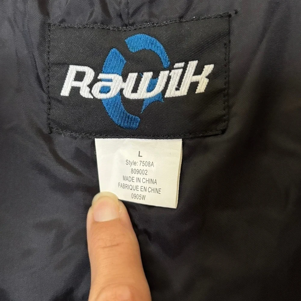 Rawik Kids Black Insulated Snow Bibs Overalls Size Large Winter Outdoor Warm
