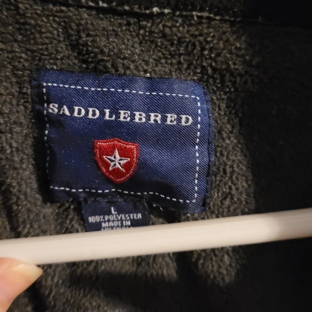 Saddlebred Gray Zip Up Sweater Classic Style Lg