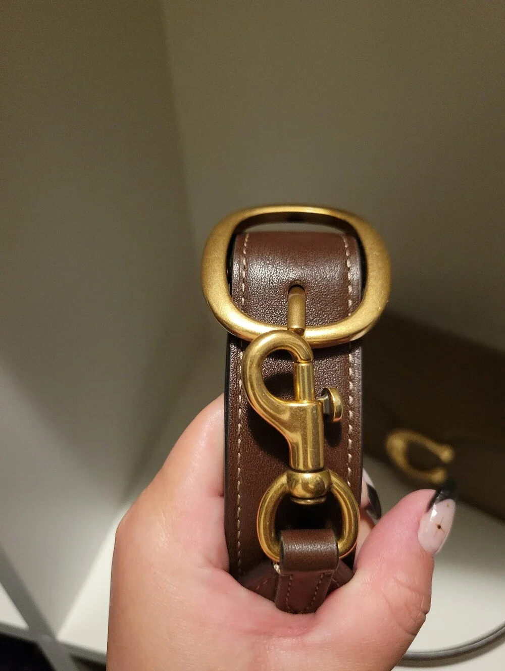 Coach Tabby Shoulder Bag 20 Dark Stone Leather CY201