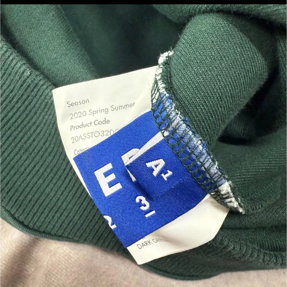 Ader Error Invaders Dark Green Sweatshirt SS20 20ASSTO32DG1 Mens A1