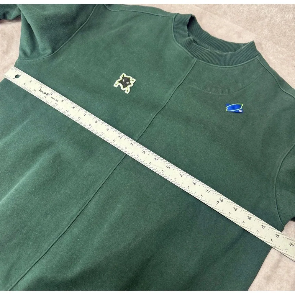 Ader Error Invaders Dark Green Sweatshirt SS20 20ASSTO32DG1 Mens A1