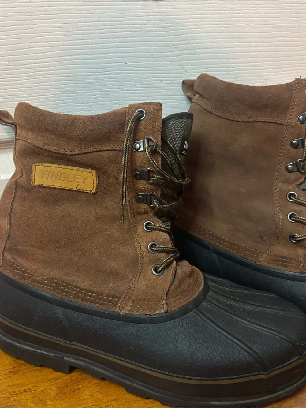 Tingley Brown and Black Size 11 Men's Waterproof Winter Boots/Duck Boots