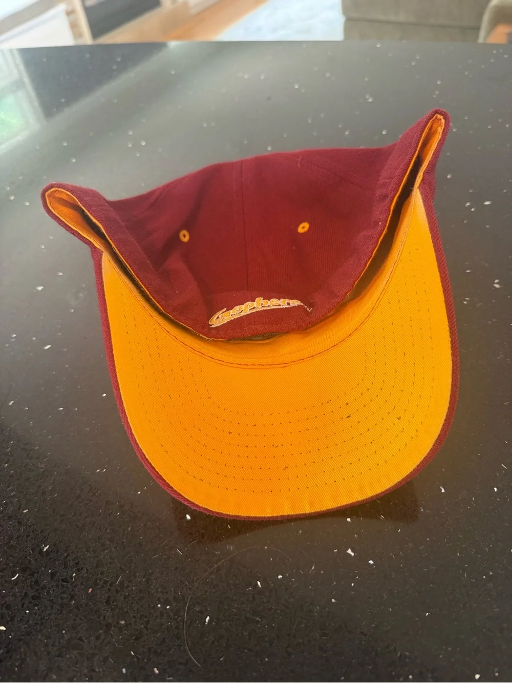 University of Minnesota Zephyr Maroon Baseball Cap with Gold 'M' Embroidery