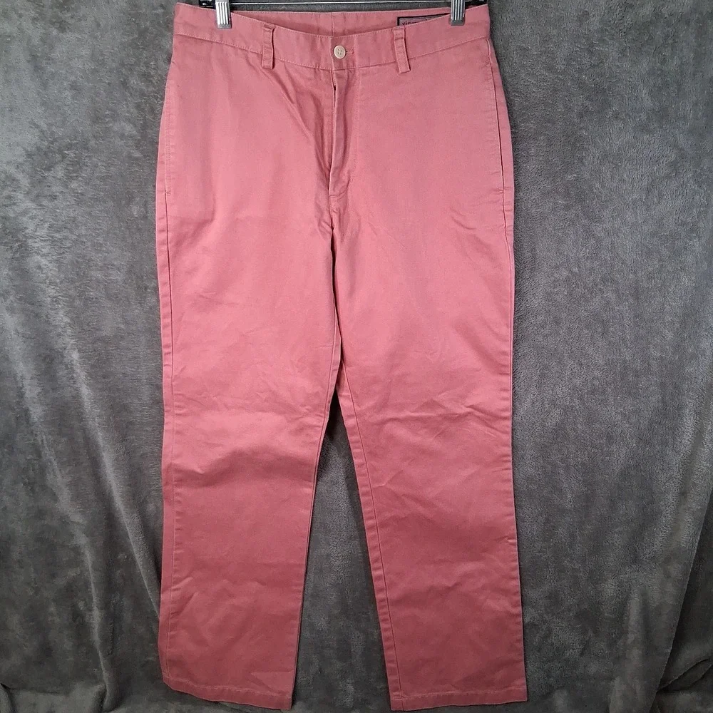 Vineyard Vines Club Pants Men‎ Size 30x32 Pink Straight Leg Chino Preppy