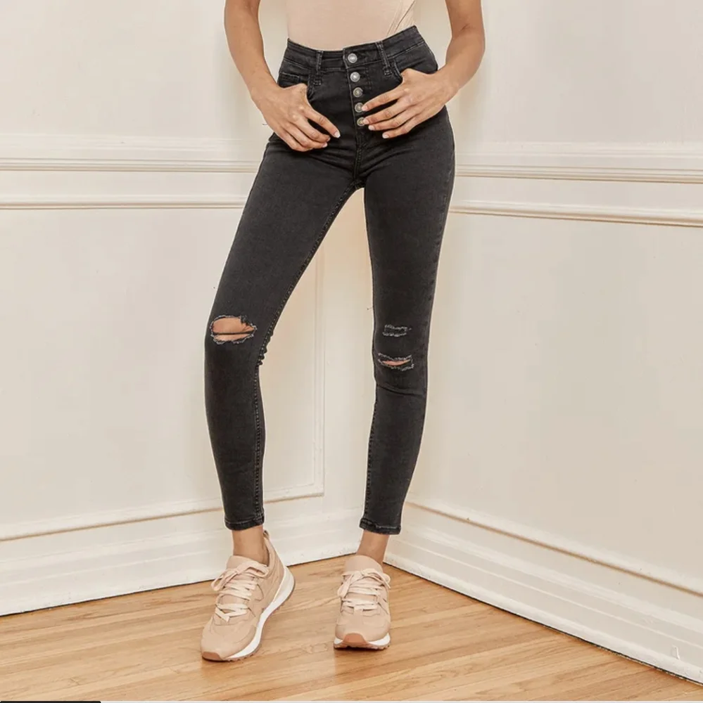 Free People We The Free Sabrina High Rise Distressed Super Skinny Jeans …