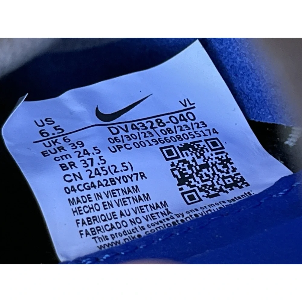 Nike Legend 10 Elite FG Soccer Cleats Men Size 6.5 /‎ Women Size 8 Black / Blue