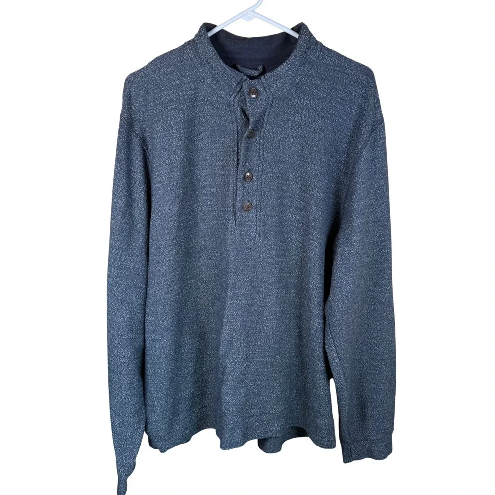 Marine Layer Clayton Pullover Mens XXL Grey Marled Outdoor Coastal Gorpcore Soft