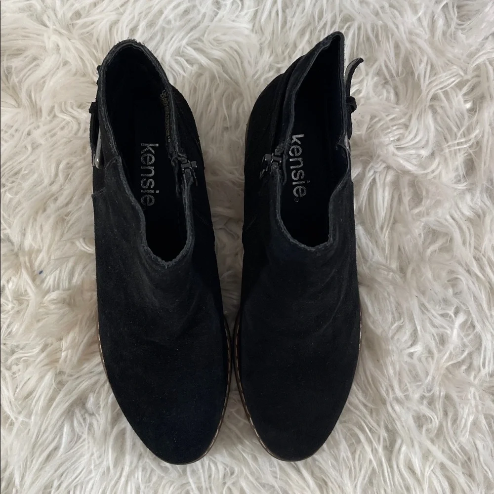 KENSIE Women's Glam Fashion Ankle Booties Black Size 7 NEW
