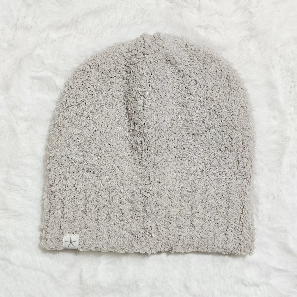 Barefoot Dreams Silver Beanie Hat & Sock Set Gift Bundle Cottagecore Winter New