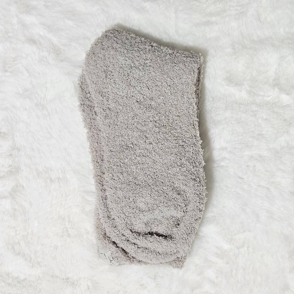 Barefoot Dreams Silver Beanie Hat & Sock Set Gift Bundle Cottagecore Winter New