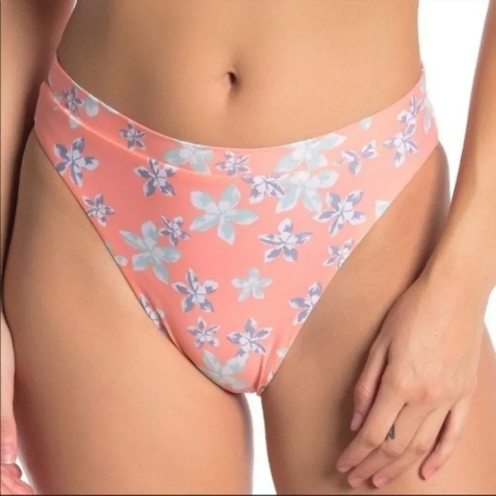 Becca High‎ Waist Floral Bikini Bottoms