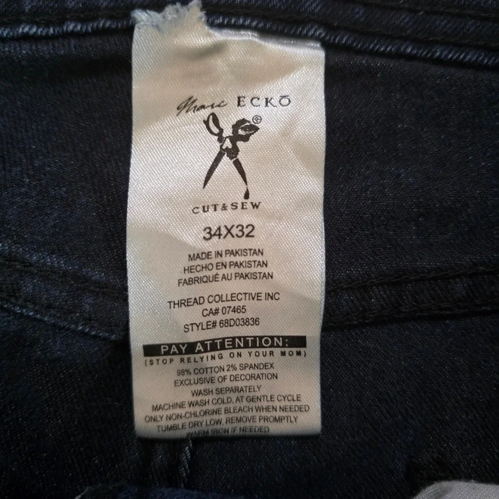 Marc Ecko measurements waist