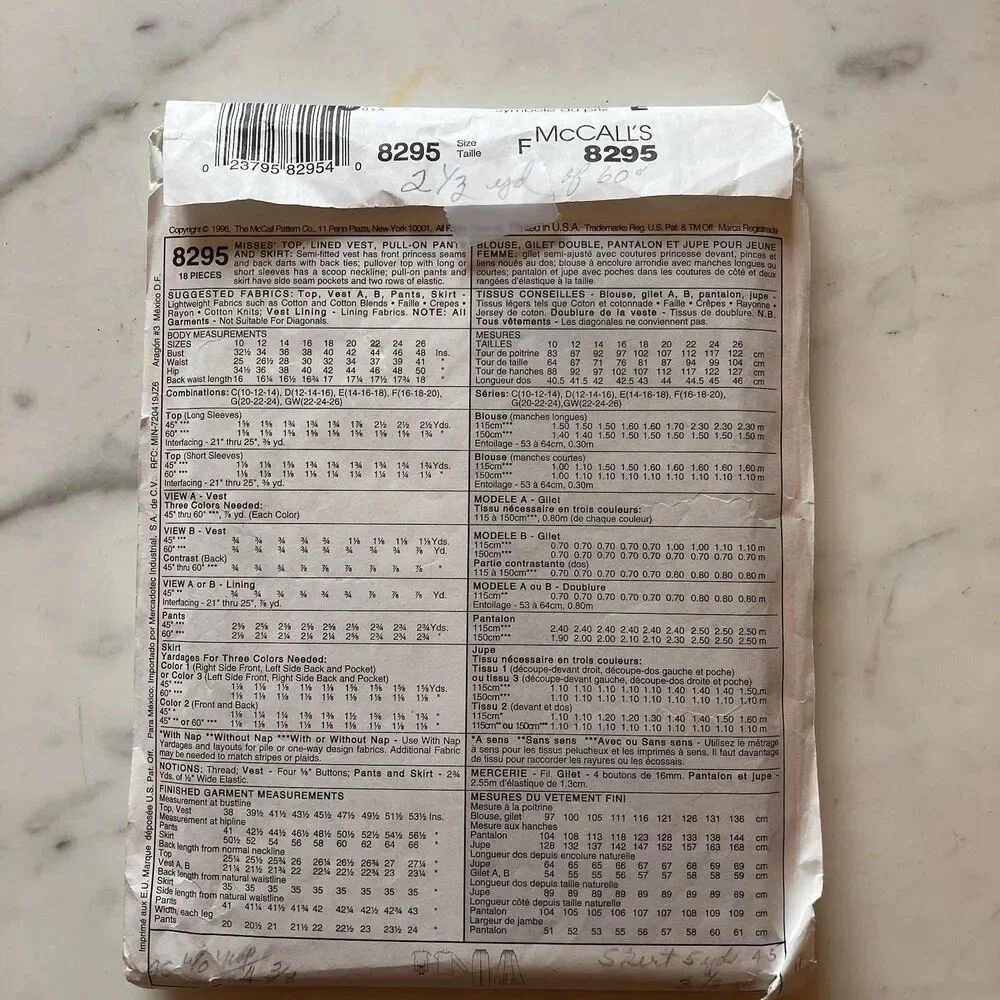 McCalls vintage mccalls