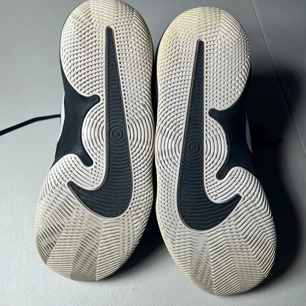 Nike Air Precision Mens Size 10 Black White Basketball Shoes Sneakers 898455-001