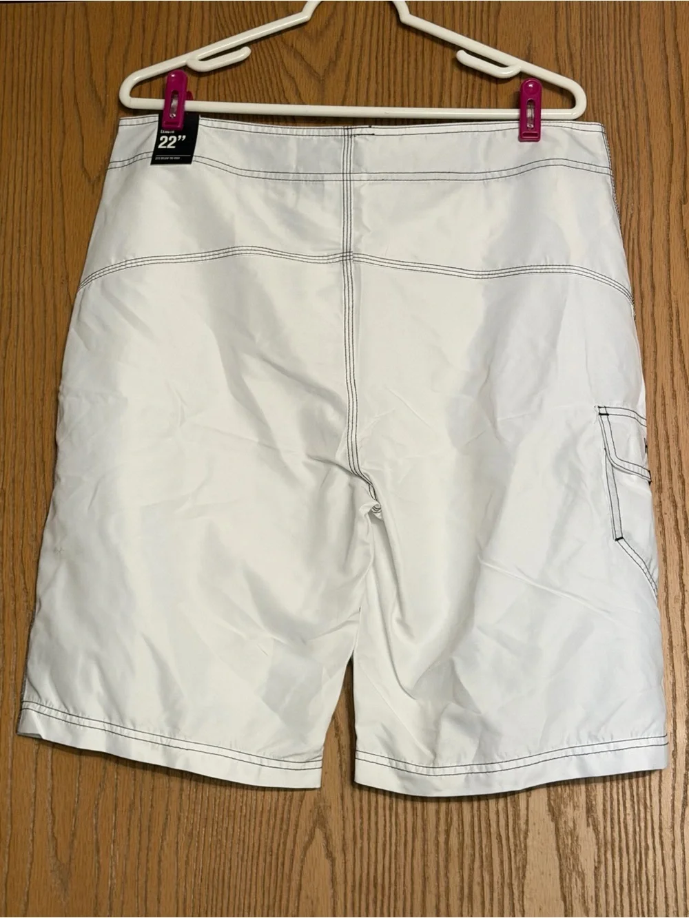 HURLEY One And Only BDST SSDE IN White Board Shorts Trunks Mens Size 34 NWT