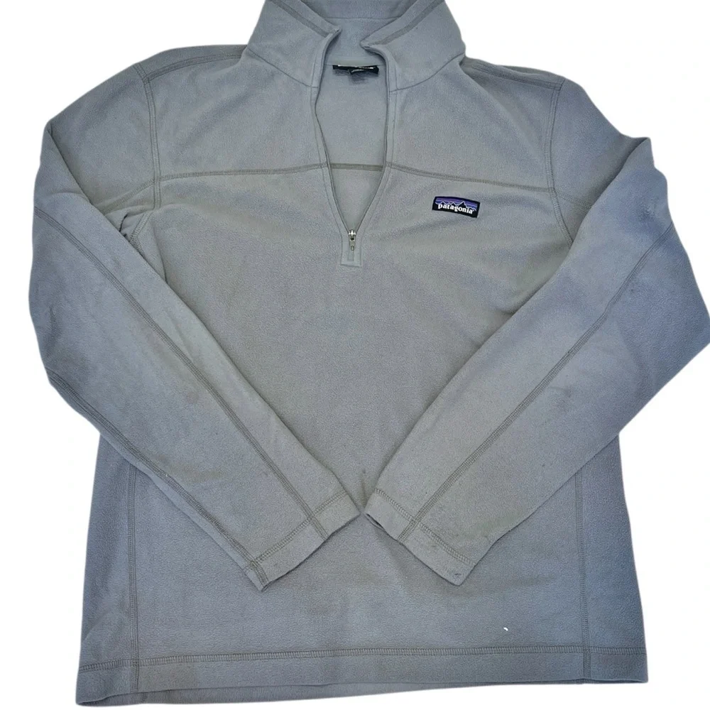 Patagonia Men's Micro D Quarter Zip Pullover Sweater in Grey‎ Medium