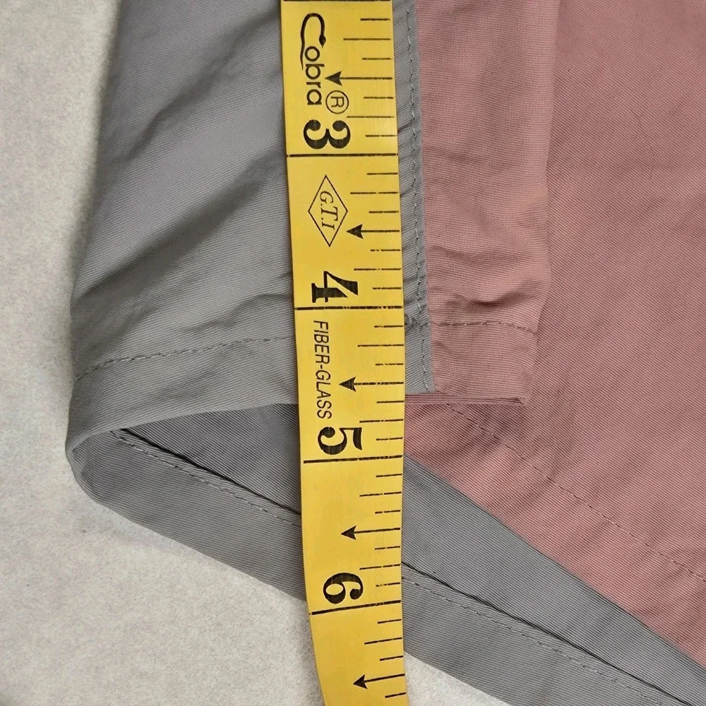 Patagonia Drawstring Waist Shorts Swim Trunks Size XS Gray And Pink Color Block