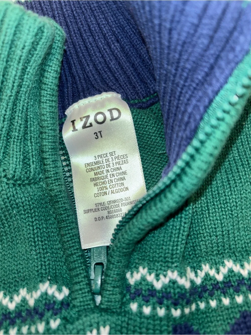 Izod warm green