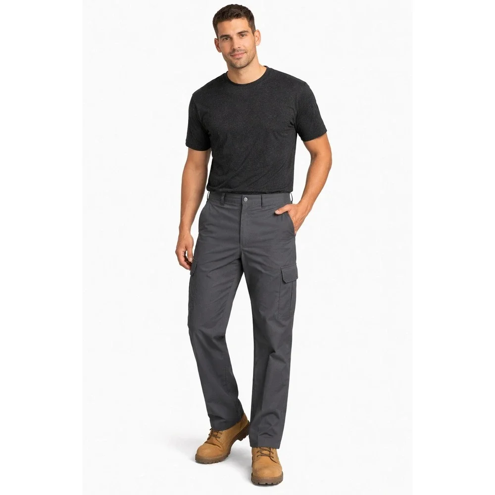 DICKIES Flex Cargo Pants Regular Fit Straight Leg Gray 32x34 Cell‎ Phone Pocket