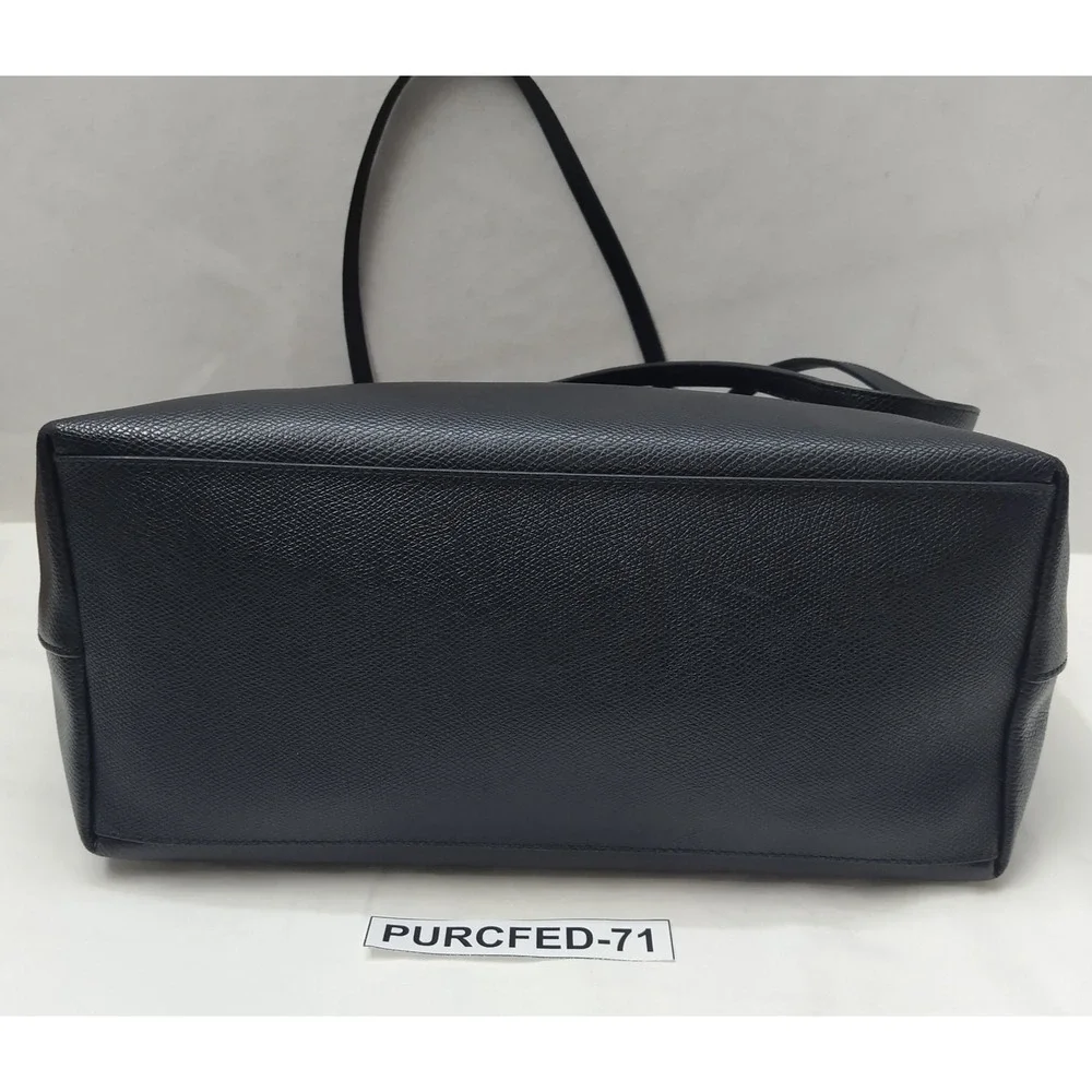 Coach black leather